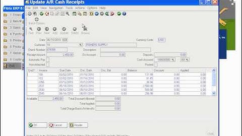Fitrix ERP Accounts Receivable: Charge-backs