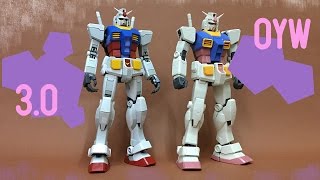 MG Gundam RX 78 3.0 Compare with OYW