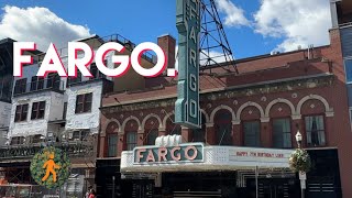 Downtown Fargo North Dakota - 4K Virtual Walk