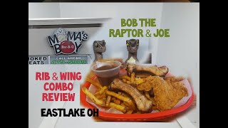 Mama's Boy Bar-B-Q Eastlake Wings Ribs Combo Review Bob the Raptor & Joe Best Restaurants Ohio