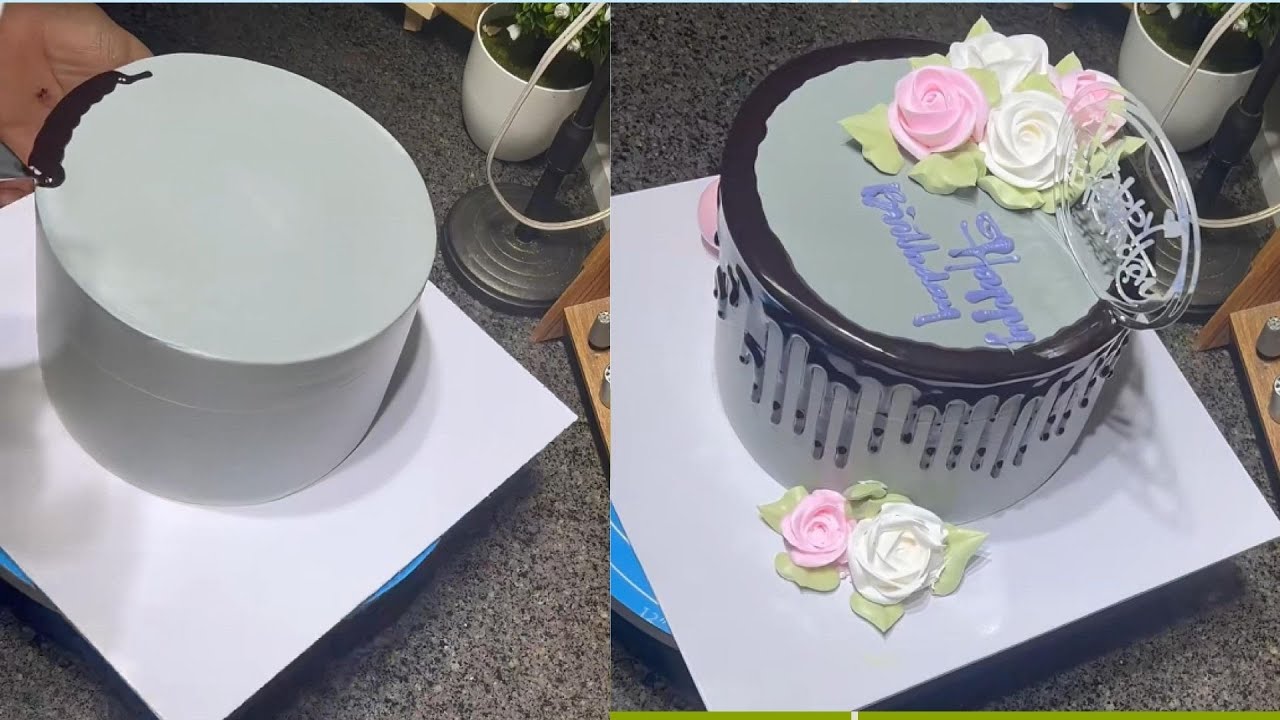 Blooming Beauty – A Flower Cake for Someone Special 💐🎁🍰/Cake Decorating #16