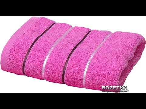 Махровое полотенце IzziHome Kahve Gizgili 50х90 Розовое