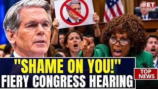 “Shame On You!” Bessent Shouted Down In Fiery Congress Hearing | ET Now | World News | Breaking News