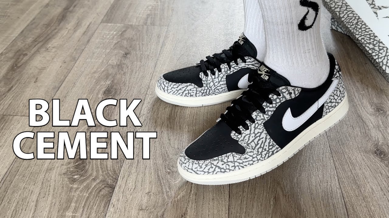 The Jordan 1 Low Black Cement Is BETTER ON FEET! - YouTube