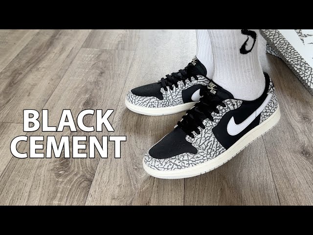 The Jordan 1 Low Black Cement Is BETTER ON FEET! - YouTube