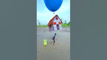 Creative balloon house 🏠 flying video idea #amazing #trending #videography #shorts #balloon