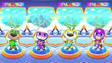 Talking Tom Hero Dash: Talking Tom,Talking Hank,Talking Ginger,Talking Ben (Android/iOS) Gameplay