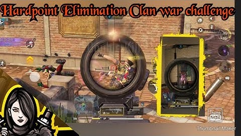 Hardpoint Elimination Clan war challenge in Hardpoint COD mobile