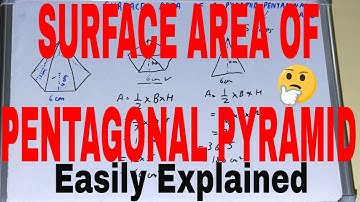 Surface area of pentagonal pyramid|How to find surface area of pentagonal pyramid|Pentagonal Pyramid