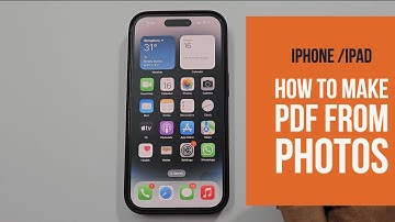 Create PDF from multiple images in iPhone or iPad - Convert photo to PDF
