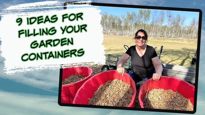 The Best Trick to Fill a Large Planter - Red's Lil Schoolhouse