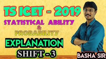 TS ICET 2019 MATHEMATICAL ABILITY PROBLEMS SOLVING PREVIOUS PAPERS EXPLANATION IN TELUGU BASHA SIR