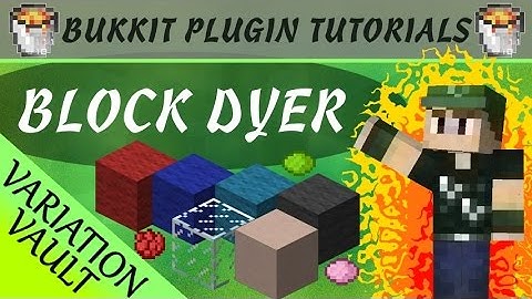 Block Dyer | Right click to dye blocks | Minecraft Bukkit Plugin