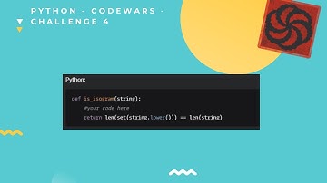 Python | Codewars | Isograms