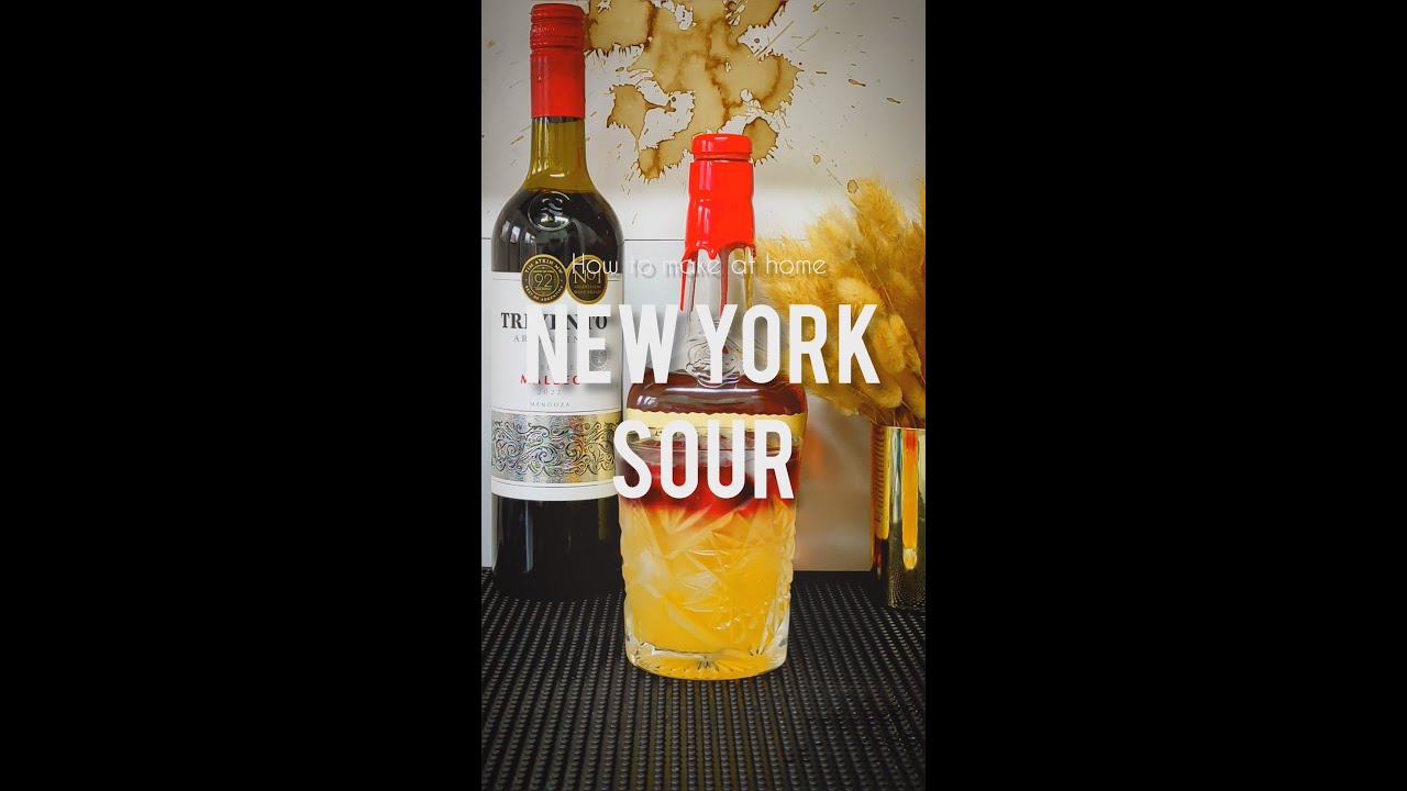 How to make a New York Sour cocktail at home (recipe) YouTube