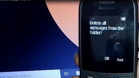 how to delete draft messages on nokia 105 ss mobile !! nokia 105 me drafts message delete kaise kare