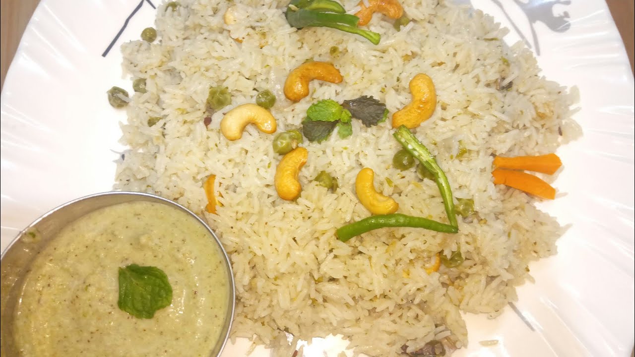 peas pulao in kannada/mutter pulao/pulao in pressure cooker/kannada