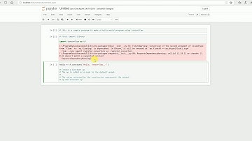 Deep Learning | Tensorflow | Jupyter Notebook | Hello World