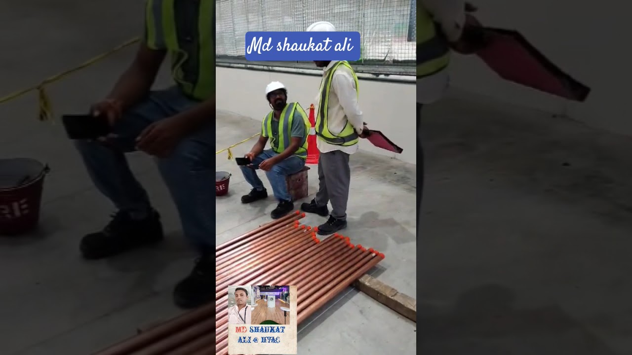 My new project vrv system copper pipeing work @installation