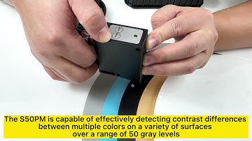 How does the color mark sensor identify different colors? Detect accurate objects!