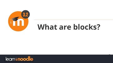 What are blocks? Learn Moodle 3.2