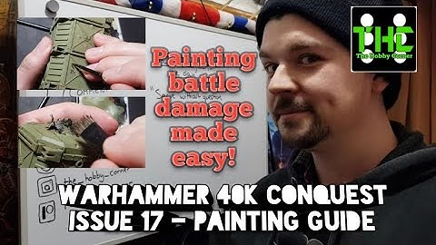 Paint battle damaged terrain - Warhammer 40k Conquest Issue 17 Munitorum Armoured Container