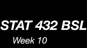 STAT 432 /// Welcome to Week 10