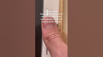 fingerprint to the back of Video by lukeleal art #Shorts