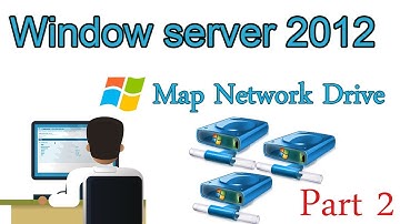 How to map network drive by group policy in window server 2012