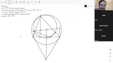 LIVESTREAM GEO #93A: A Tricky Euler Line Problem - Sorry for the Blurry Video!