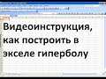 Как в экселе построить гиперболу