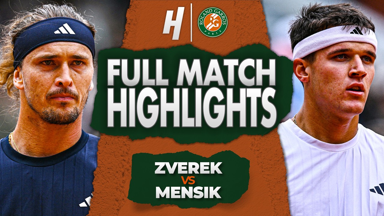 Alexander Zverev vs Jakub Mensik - FULL Semifinal Highlights 🔥 Roland Garros 2026