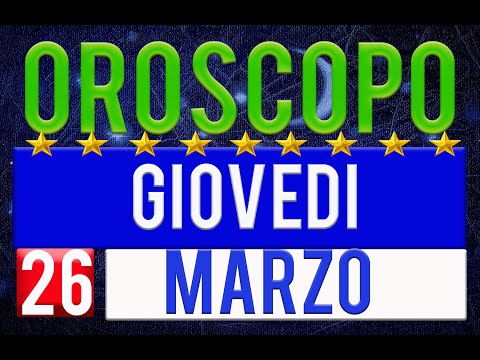 Video: Oroscopo 26 Marzo 2020 Child Prodigy