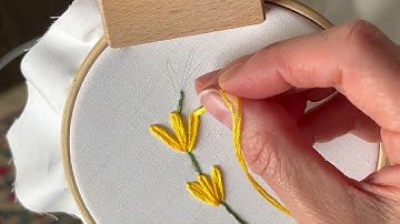 Lazy Daisy Stitch Tutorial | Basic Embroidery Stitch Tutorial for Beginners