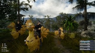 FINAL FANTASY XV Chocobo Riding and Fishing Video