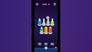 Lv 24 Nut Sort Puzzle - Color Sort/ 螺帽顏色排序/ ナットカラーソート (Guru Game)