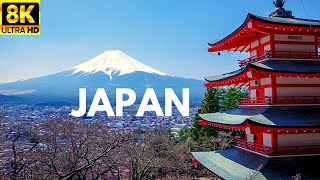JAPAN in 8K ULTRA HD 60 FPS. (The Land Of Rising Sun) Collection of Aerial Footage n Night Timelapse