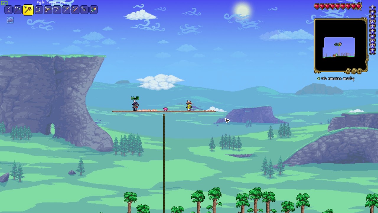 terraria clip where friend places down worms