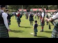 'Hector the Hero' slow air by Ballater Pipe Band during the 2019 Braemar Junior Highland Games