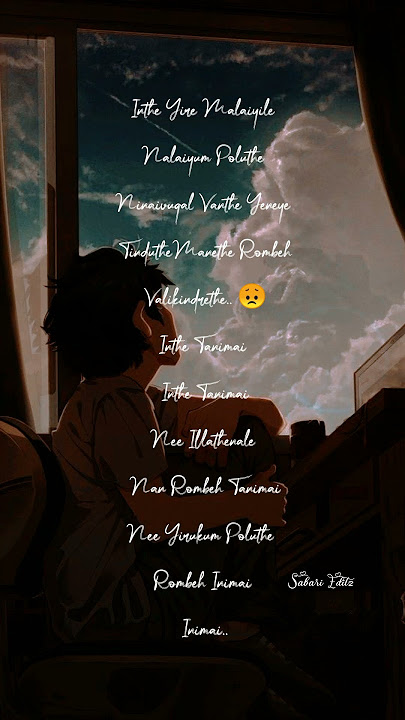 kannai naan mudinalum  song whatsapp status tamil 💔#love #whatsappstatus #tamil #shorts #havocbrothe