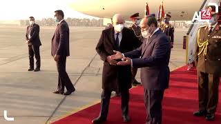 الرئيس السيسي يستقبل الرئيس تبون بمطار القاهرة الدولي