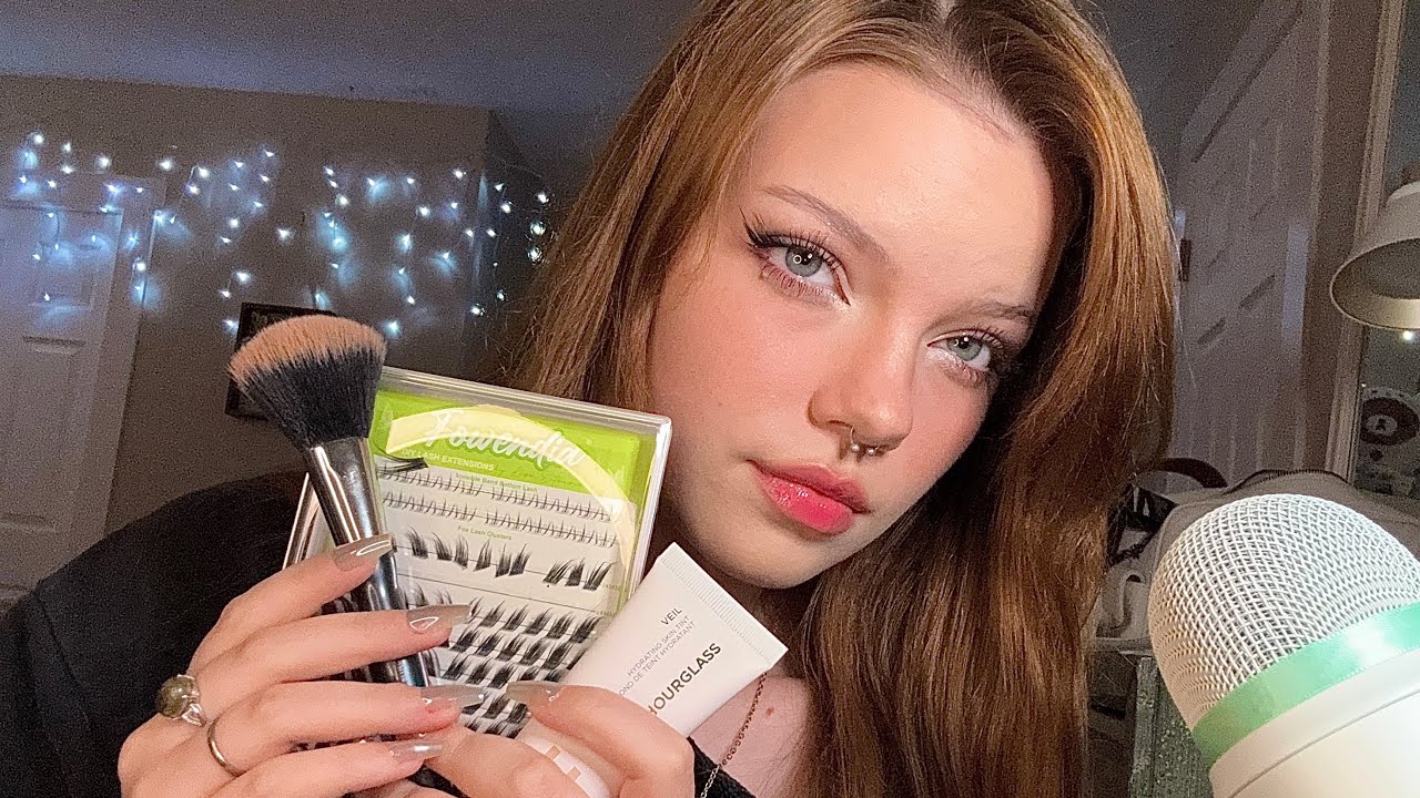 ASMR Do My Makeup With Me 🌱 | Whispers, Tapping, Makeup Triggers