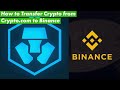 How to transfer Cryptocurrency from Crypto.com to Binance. Spoiler High Fees