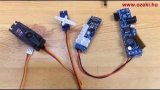 How to test SG90 and MG996R servos with the Ozeki Servo Module of the Ozeki Matrix