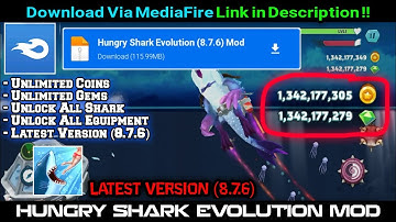 Hungry Shark Evolution Mod Apk 8.7.6 || Unlimited Coins & Gems No Password!