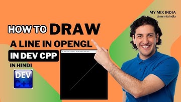 How to draw a line in OpenGL in Dev C++ in Hindi 2025 #devcpp #opengl #computergraphics