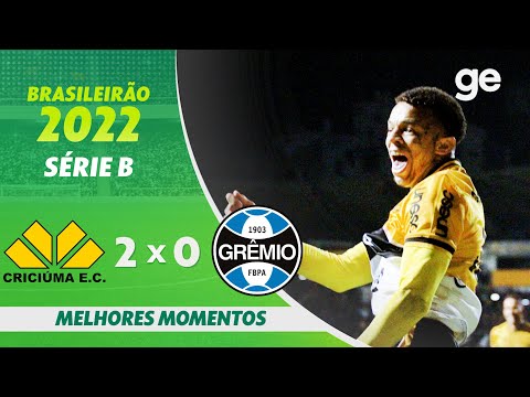 CRICIÚMA 2 X 0 GRÊMIO | MELHORES MOMENTOS | 27ª RODADA BRASILEIRÃO SÉRIE B 2022 | ge.globo