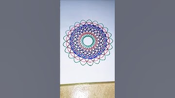 Spirograph Art #creativity #drawing #spirograph #asmr #mandala #tutorial #colors #ytshorts #trending
