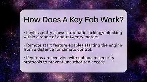 How Does A Key Fob Work? - Talking Tech Trends