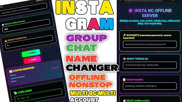 🔥Instagram Group Chat Name Changer offline server | Auto Name Change Script | 2025 Working Method✅